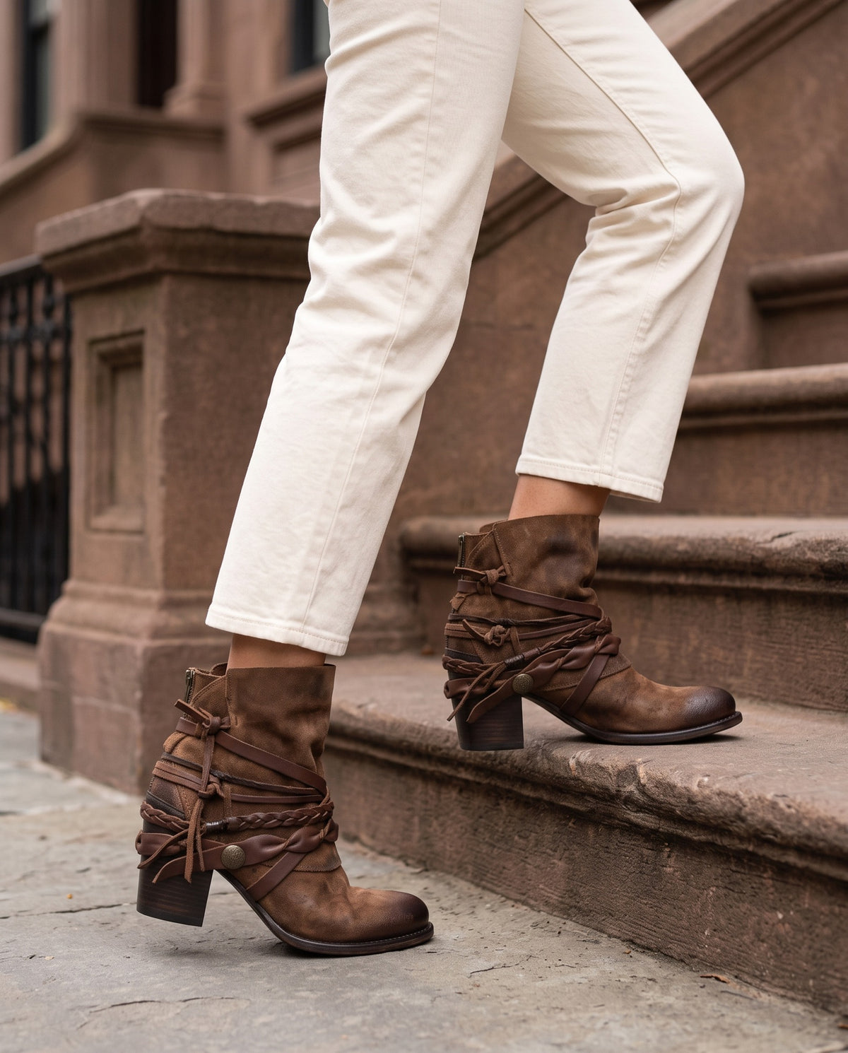 sable-braided-strap-slouch-ankle-boots-women-s-brown-suede-look-block-heel-booties 6