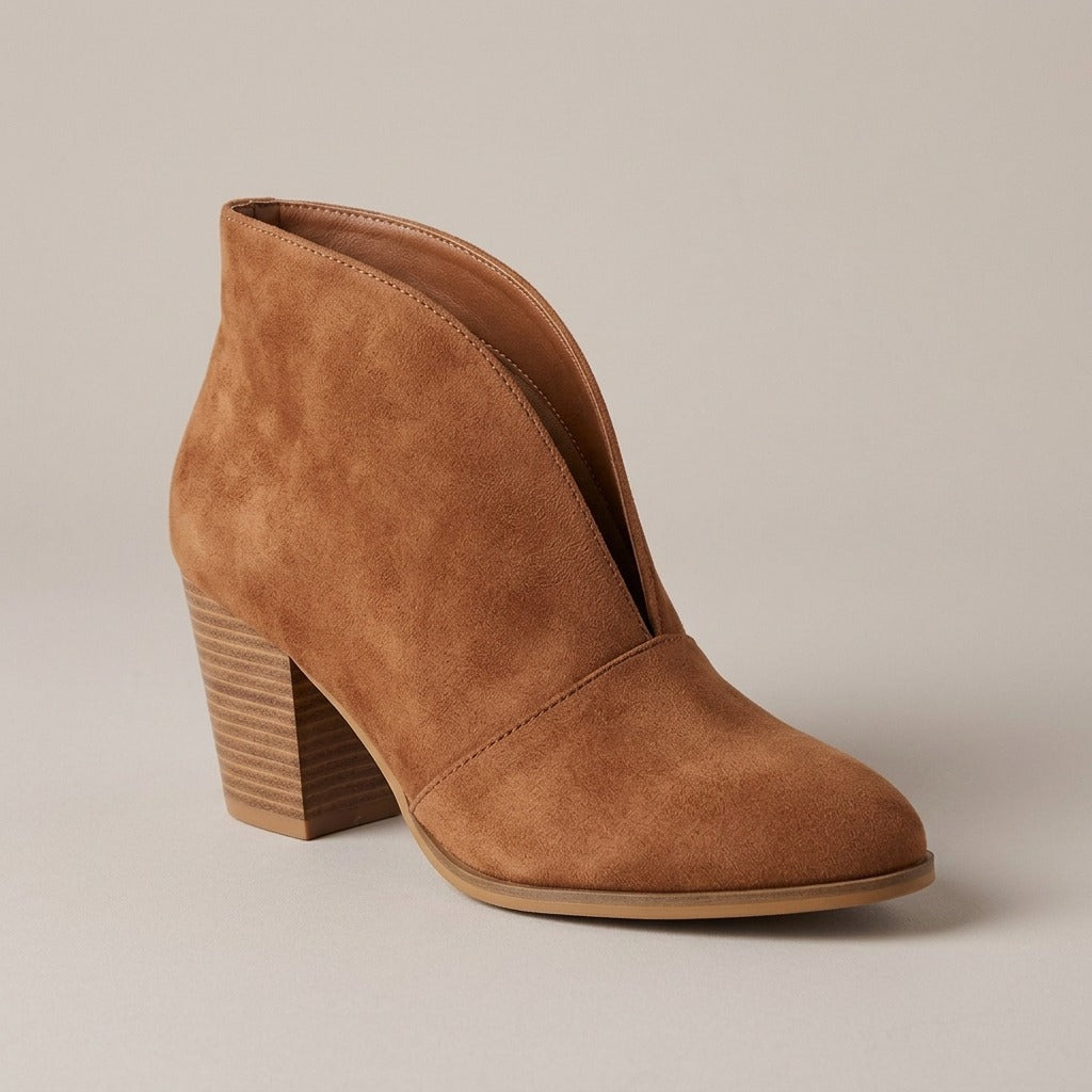annabel-v-cut-block-heel-ankle-booties-women-s-tan-suede-look-pointed-toe-boots 4