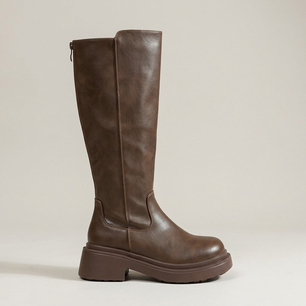 augusta-chunky-platform-knee-high-boots-women-s-brown-faux-leather-back-zip-block-heel-boots 2