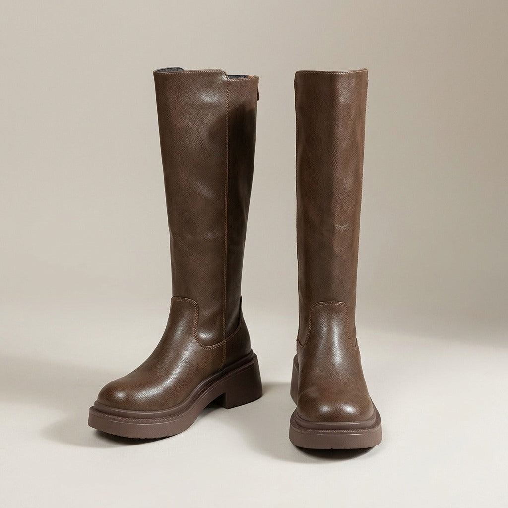 augusta-chunky-platform-knee-high-boots-women-s-brown-faux-leather-back-zip-block-heel-boots 3