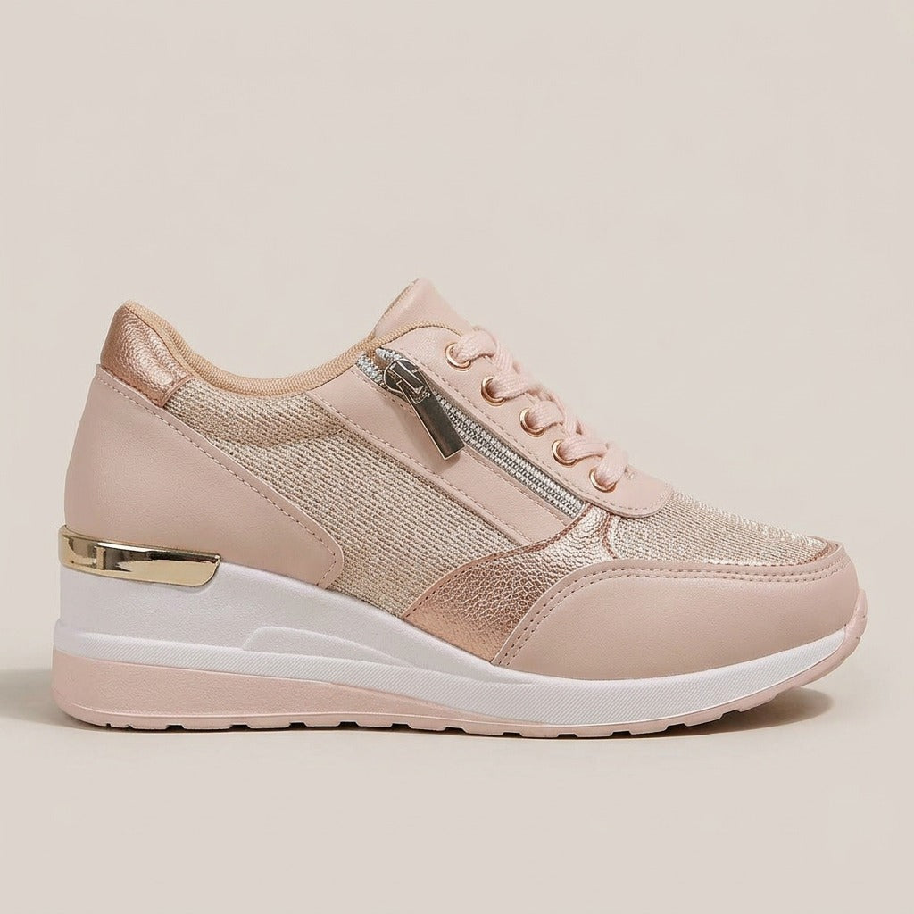 bonnie-side-zip-wedge-sneakers-women-s-blush-pink-lace-up-platform-trainers 2