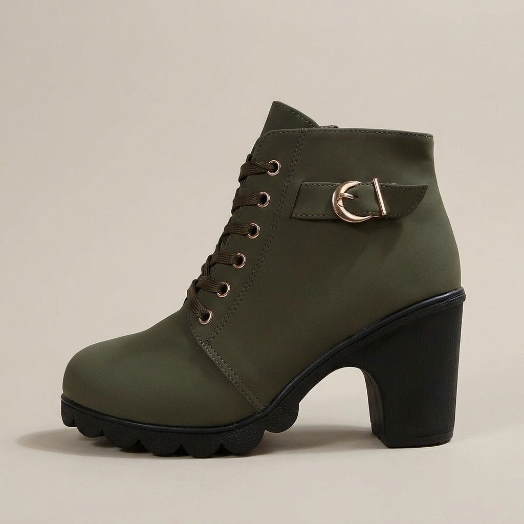 bryony-lace-up-block-heel-ankle-boots-women-s-olive-green-buckle-strap-lug-sole-booties 2