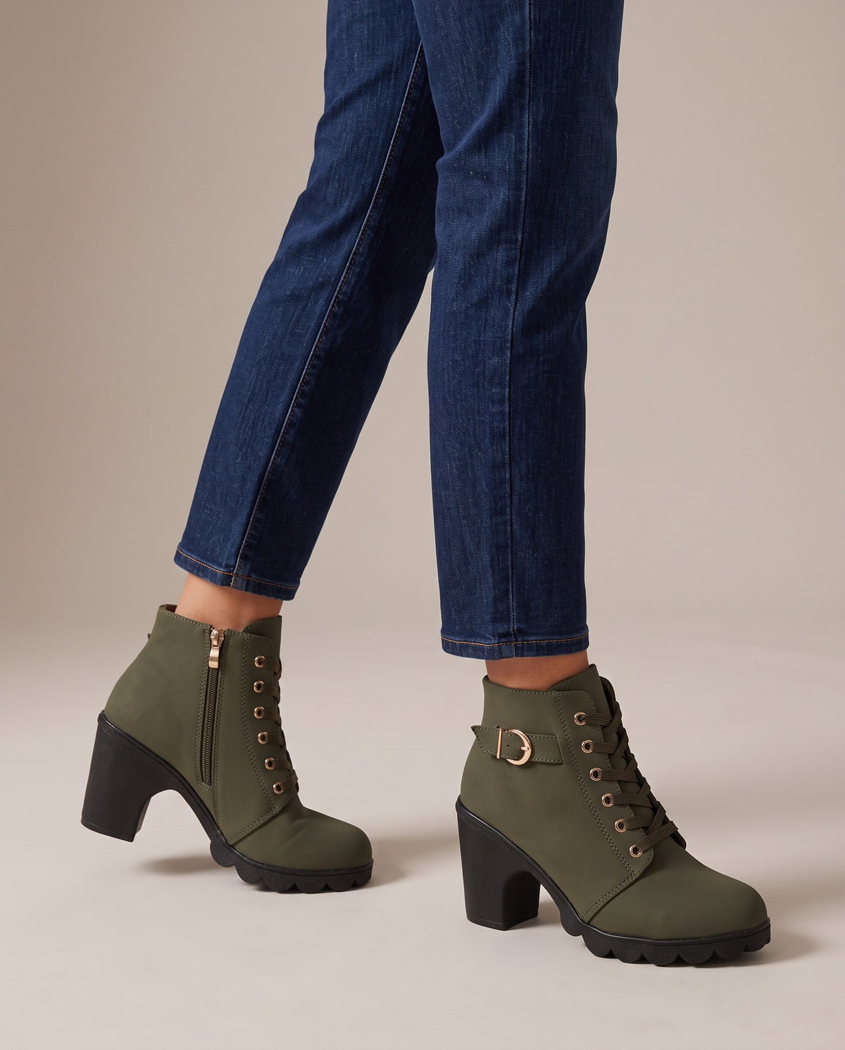 bryony-lace-up-block-heel-ankle-boots-women-s-olive-green-buckle-strap-lug-sole-booties 5