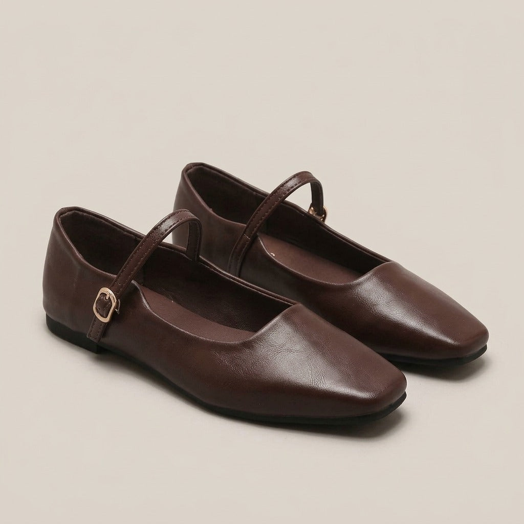 colette-square-toe-mary-jane-flats-women-s-dark-brown-minimalist-strap-ballet-flats 1