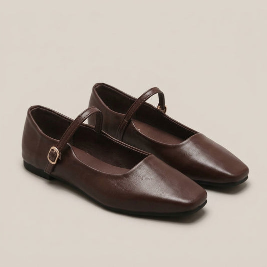 colette-square-toe-mary-jane-flats-women-s-dark-brown-minimalist-strap-ballet-flats 1