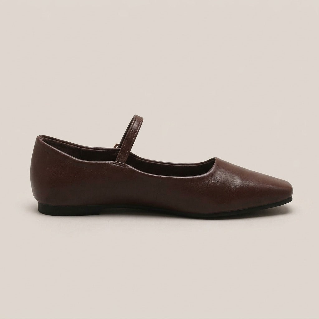 colette-square-toe-mary-jane-flats-women-s-dark-brown-minimalist-strap-ballet-flats 2