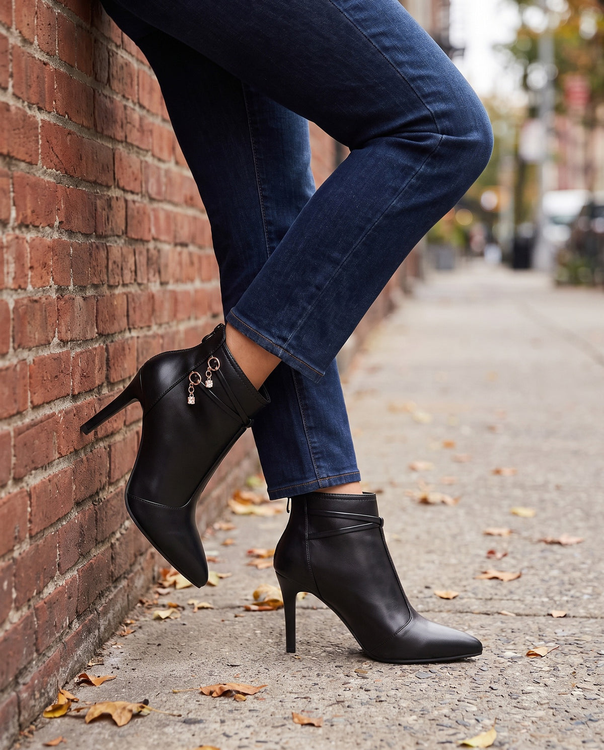 dana-pointed-toe-stiletto-ankle-boots-women-s-black-leather-look-crossed-strap-booties 6