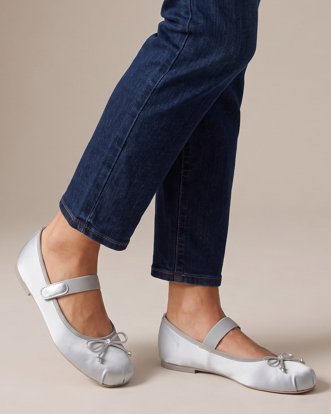 daphne-satin-bow-ballet-flats-women-s-silver-square-toe-mary-jane-flats 5