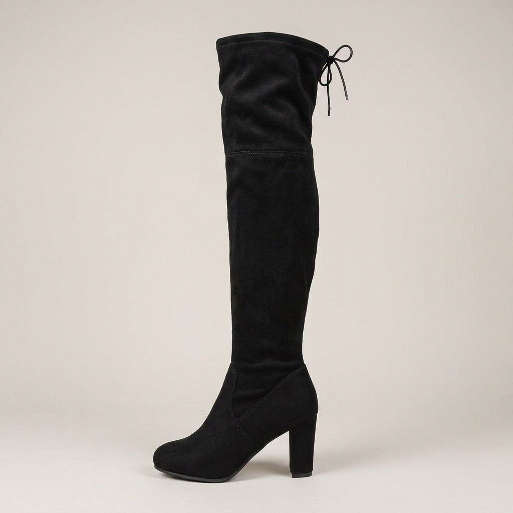 darcy-slim-suede-look-over-the-knee-boots-women-s-black-block-heel-tall-boots 2