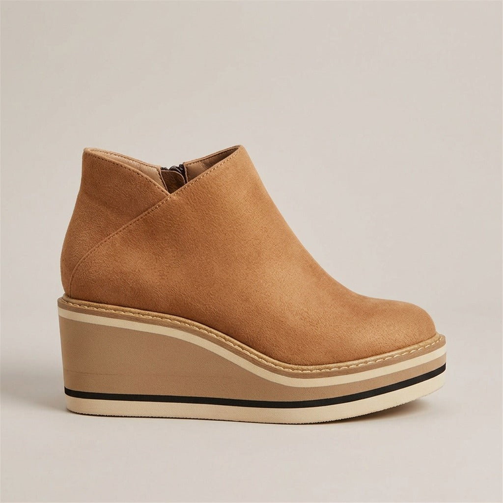 darla-platform-wedge-ankle-boots-women-s-tan-suede-look-side-zip-booties 2