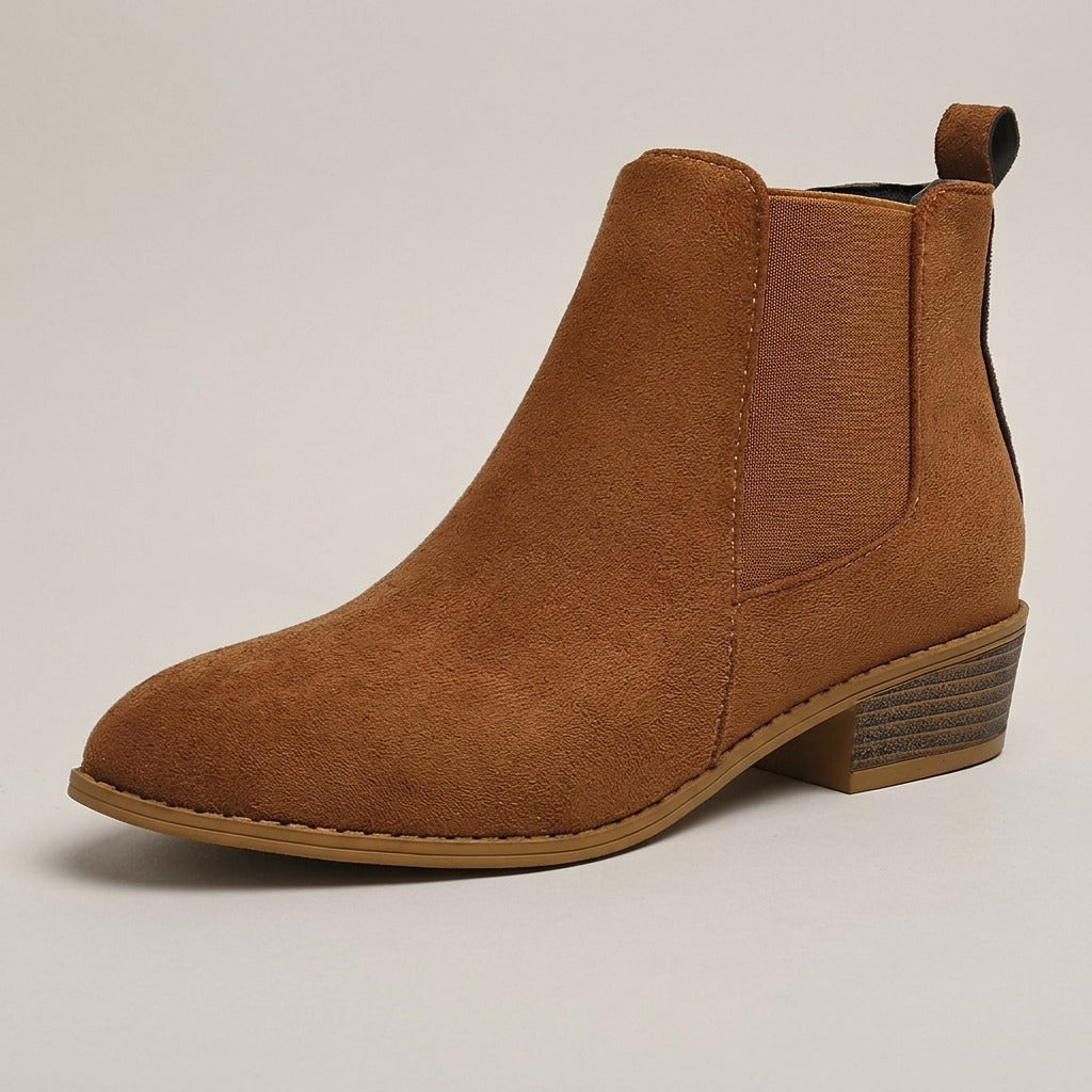 delilah-pointed-toe-chelsea-ankle-boots-women-s-tan-suede-look-side-zip-low-block-heel-boots 4