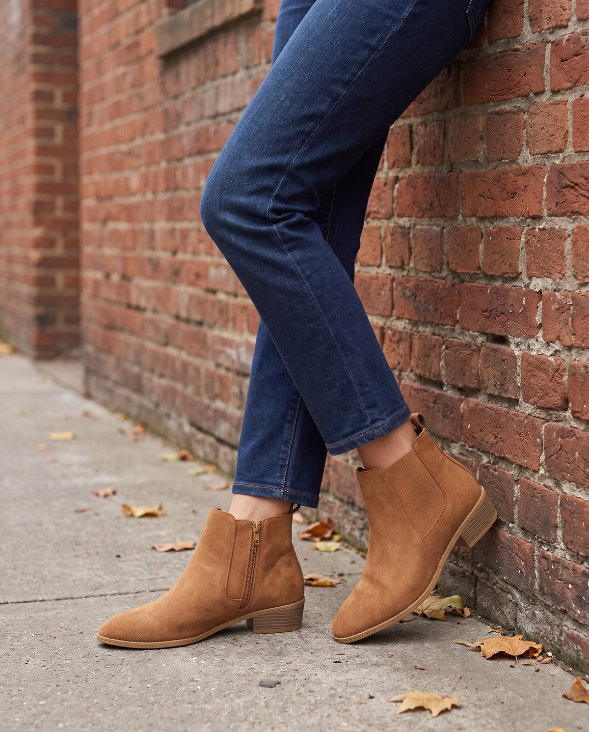 delilah-pointed-toe-chelsea-ankle-boots-women-s-tan-suede-look-side-zip-low-block-heel-boots 6