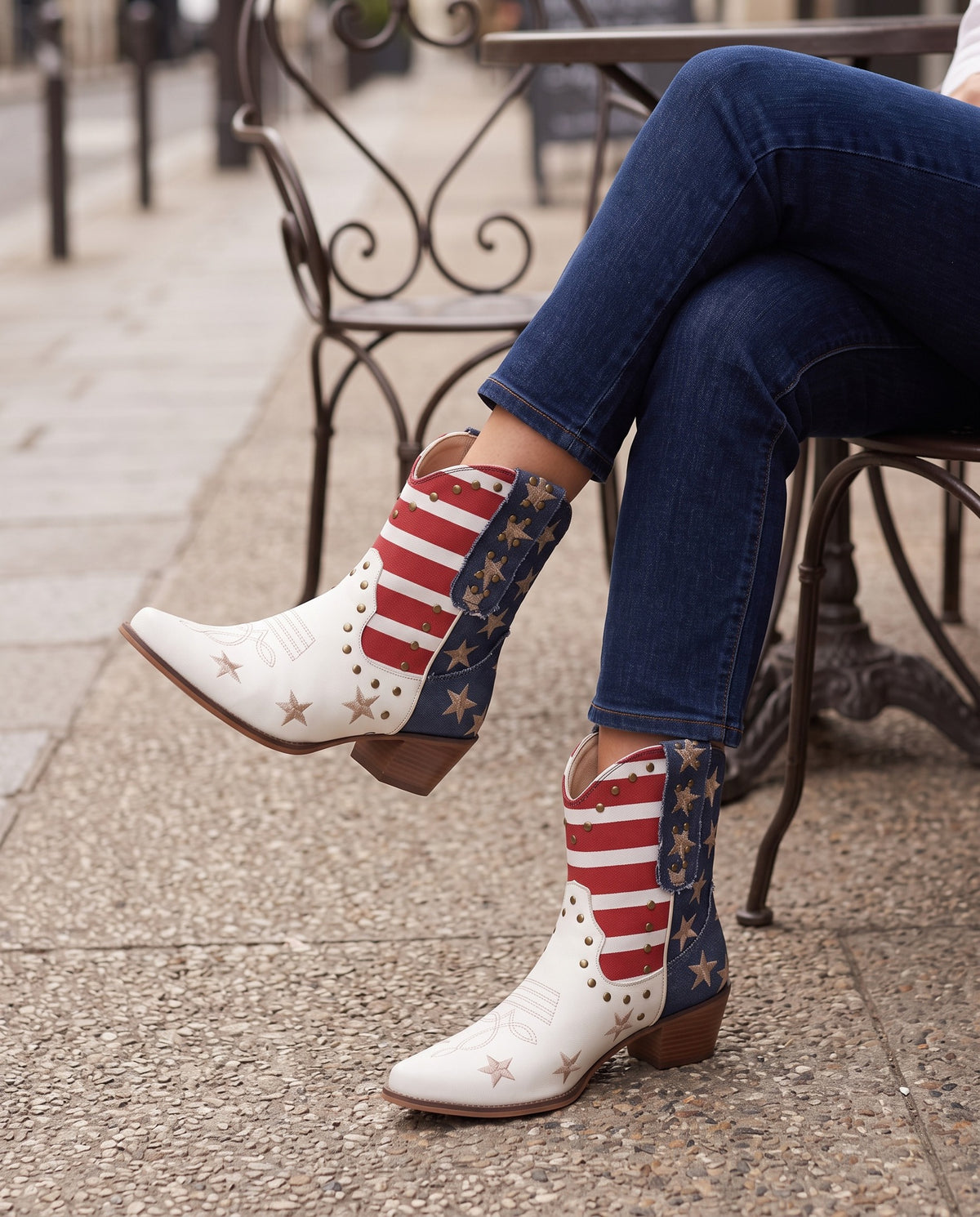 dixie-stars-and-stripes-studded-western-ankle-boots-women-s-red-white-and-blue-cowboy-boots 6