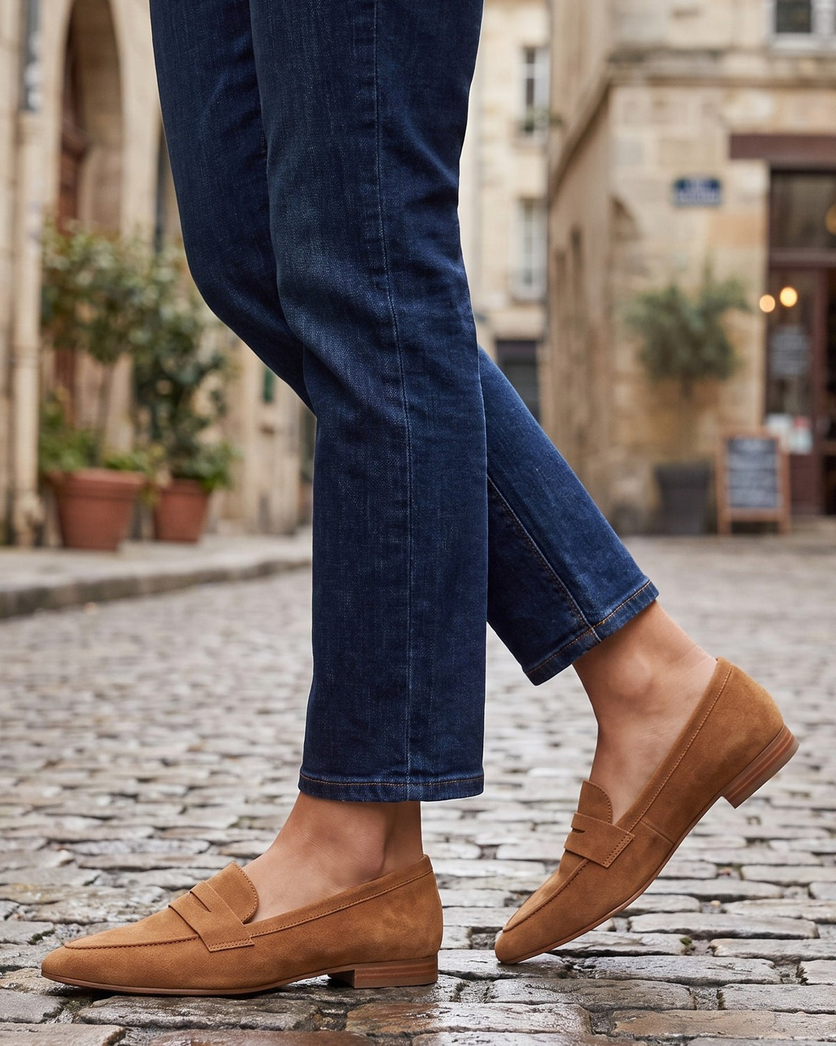 dora-pointed-toe-suede-look-penny-loafers-women-s-tan-low-heel-loafers 6