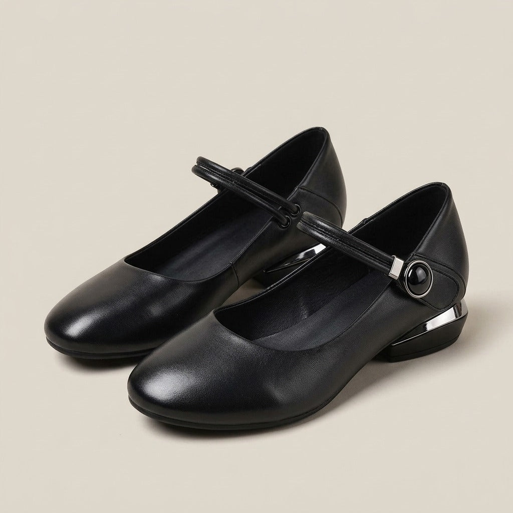 fiona-low-heel-ankle-strap-mary-jane-shoes-women-s-black-leather-look-round-toe-mary-janes 1