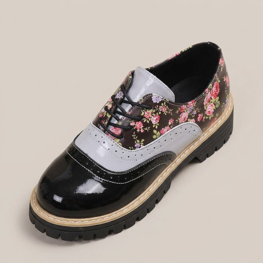 georgia-floral-brogue-lace-up-oxfords-women-s-black-chunky-lug-sole-oxford-shoes 4