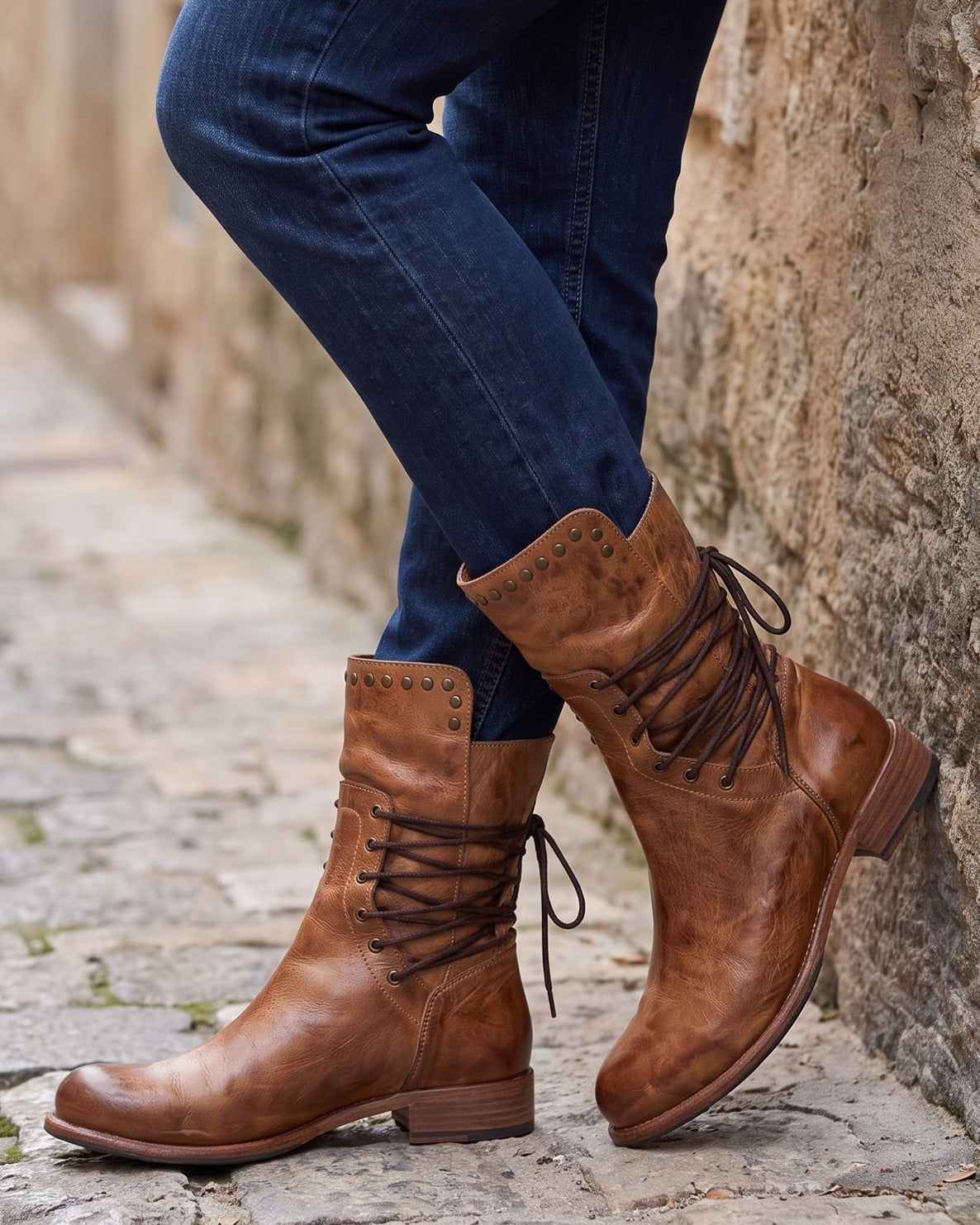 holly-studded-lace-up-boots-women-s-brown-distressed-leather-look-low-block-heel-boots 6