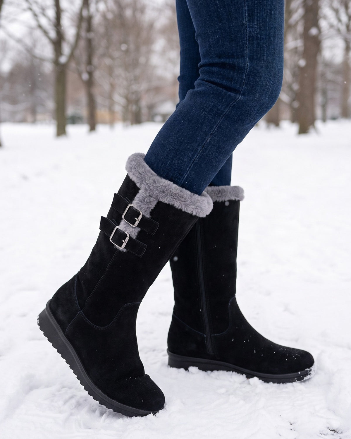 ingrid-buckle-strap-mid-calf-snow-boots-women-s-black-faux-fur-cuff-winter-boots 6