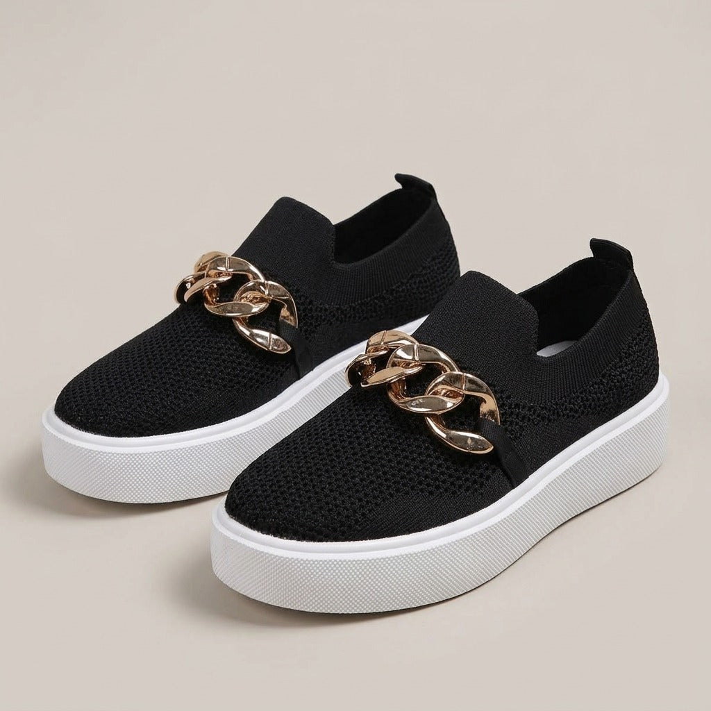 iona-chain-knit-slip-on-loafers-women-s-black-platform-sneaker-loafers 1