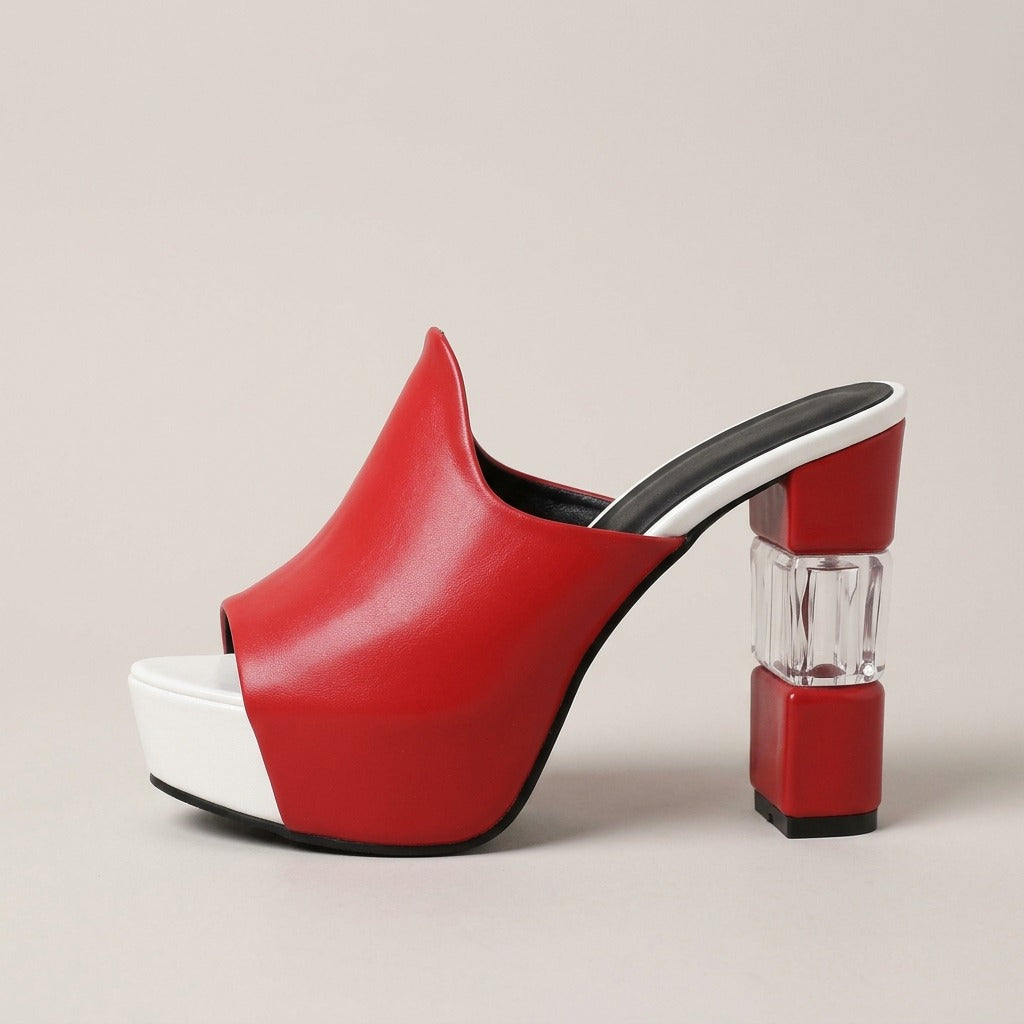 jessa-peep-toe-platform-heeled-mules-women-s-red-chunky-block-heel-slip-on-mules 2