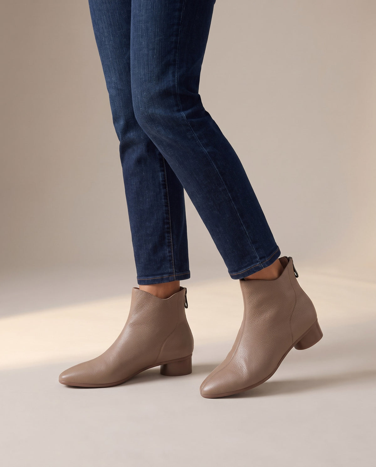 juliette-low-block-heel-back-zip-ankle-boots-women-s-taupe-leather-look-pointed-toe-booties 5