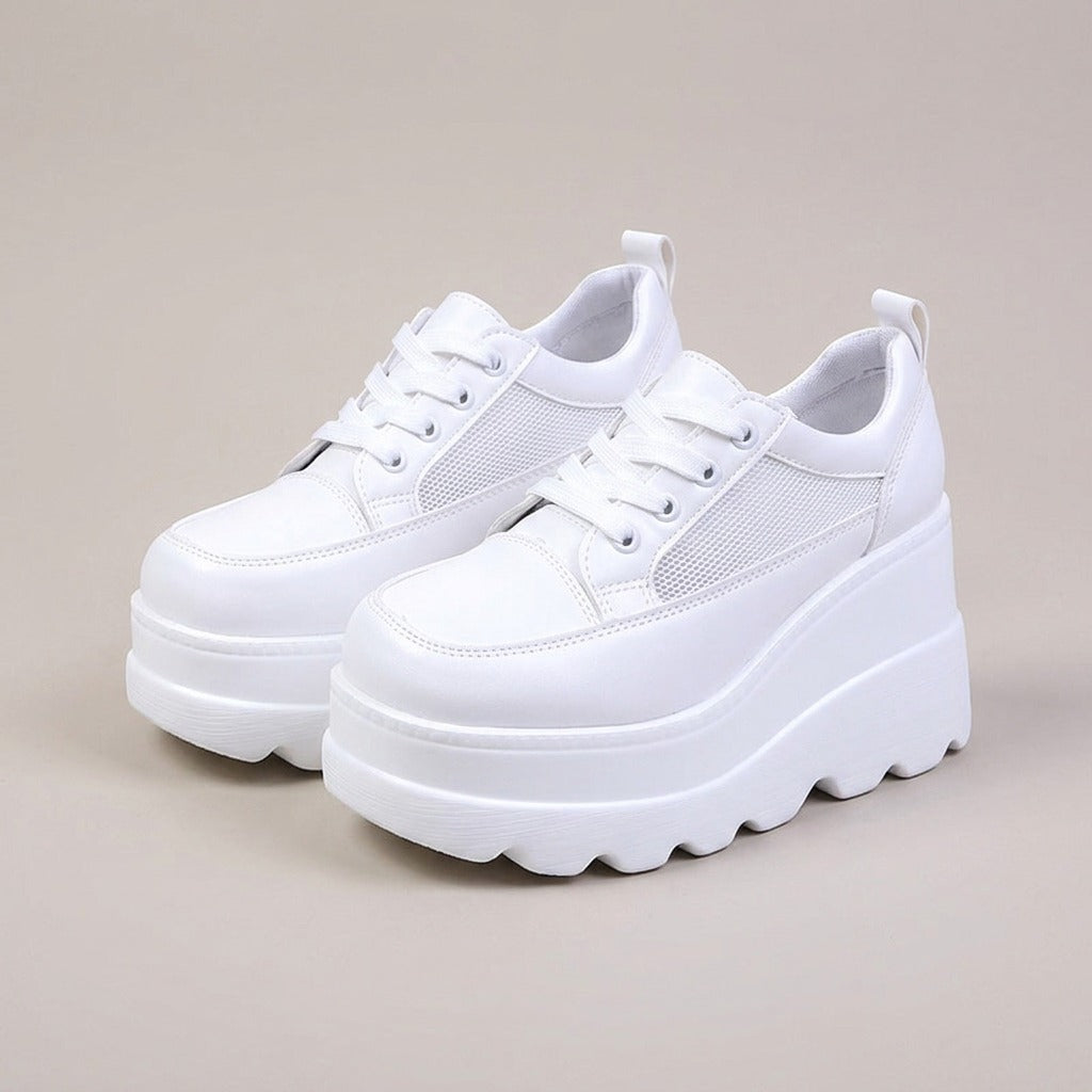 kenzie-chunky-platform-dad-sneakers-women-s-white-lace-up-mesh-panel-sneakers 1