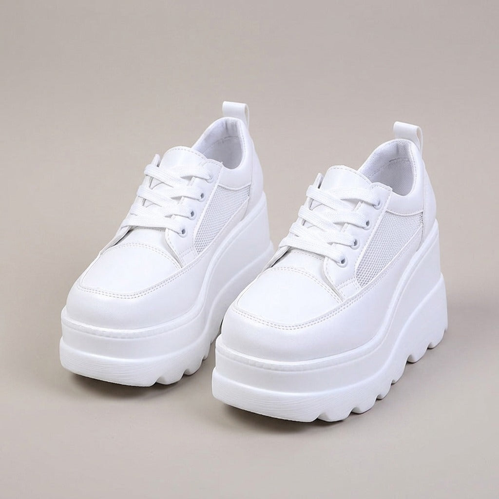 kenzie-chunky-platform-dad-sneakers-women-s-white-lace-up-mesh-panel-sneakers 3