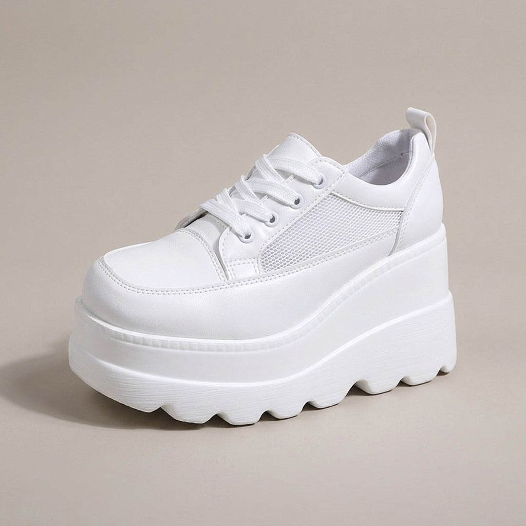kenzie-chunky-platform-dad-sneakers-women-s-white-lace-up-mesh-panel-sneakers 4