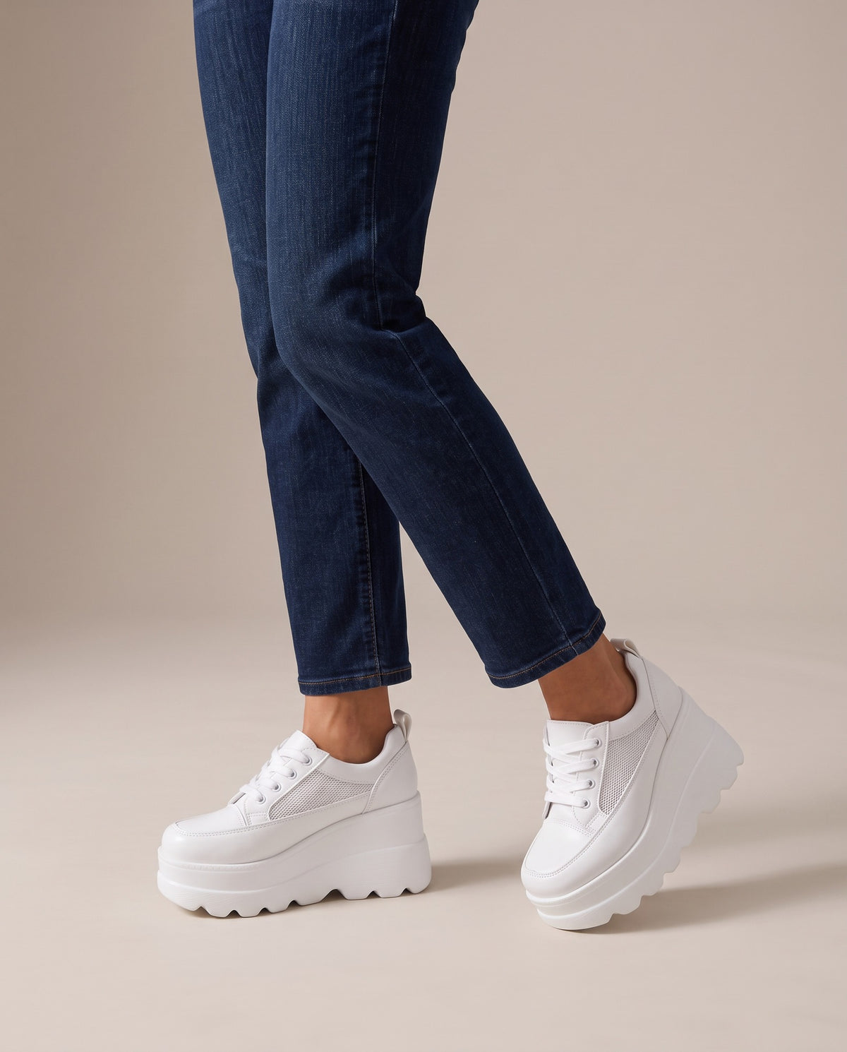 kenzie-chunky-platform-dad-sneakers-women-s-white-lace-up-mesh-panel-sneakers 5