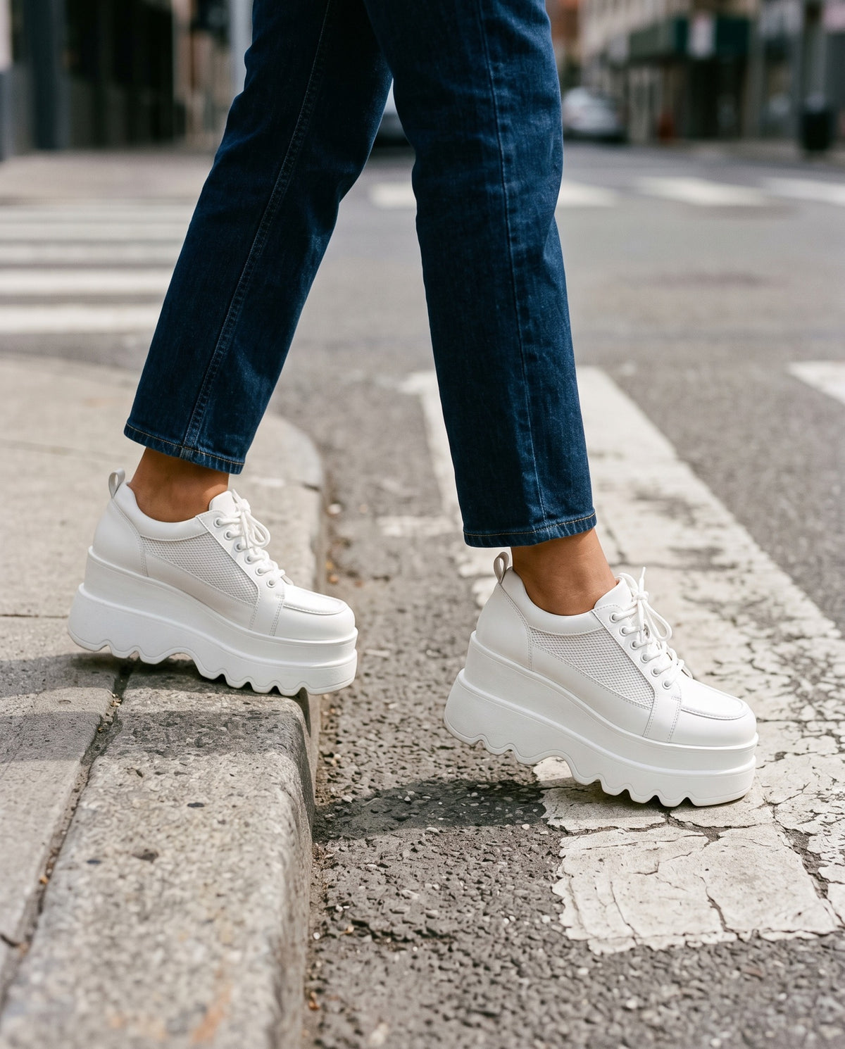 kenzie-chunky-platform-dad-sneakers-women-s-white-lace-up-mesh-panel-sneakers 6