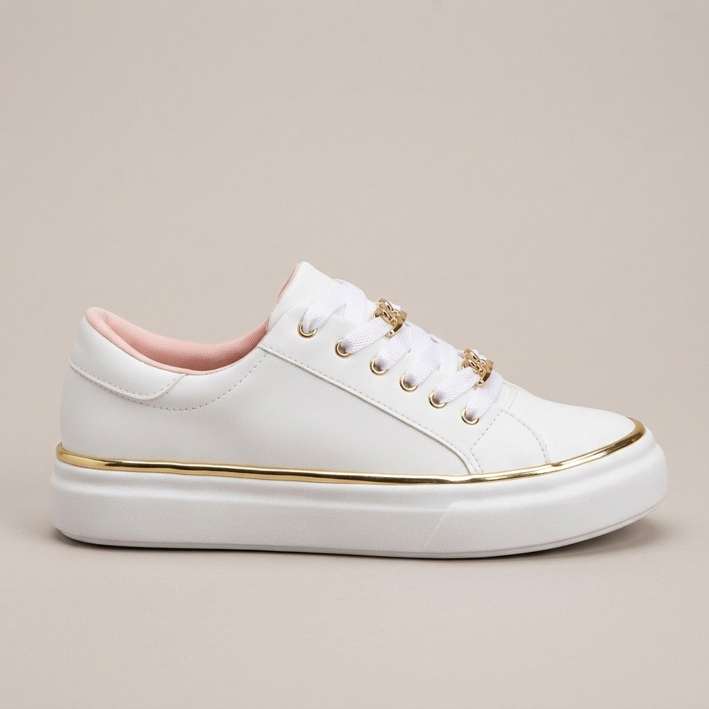 kit-gold-chain-lace-up-sneakers-women-s-white-gold-trim-low-top-trainers 2