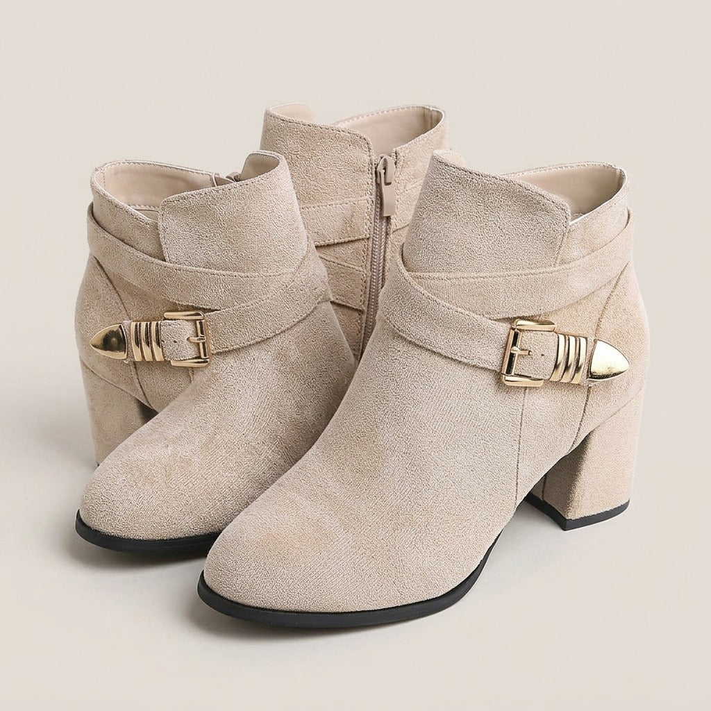 lucy-crossover-buckle-strap-ankle-boots-women-s-beige-suede-look-block-heel-booties 1