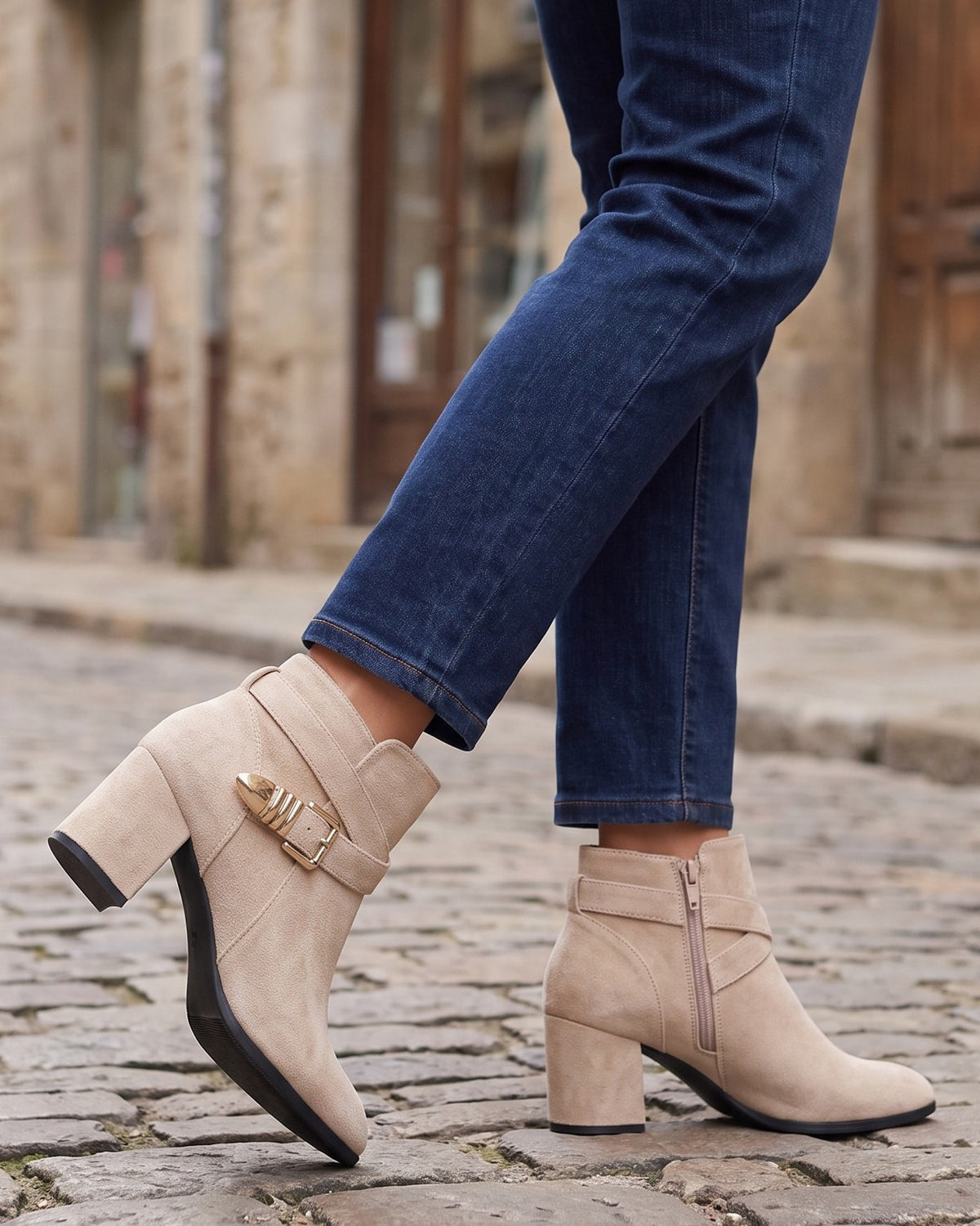 lucy-crossover-buckle-strap-ankle-boots-women-s-beige-suede-look-block-heel-booties 6