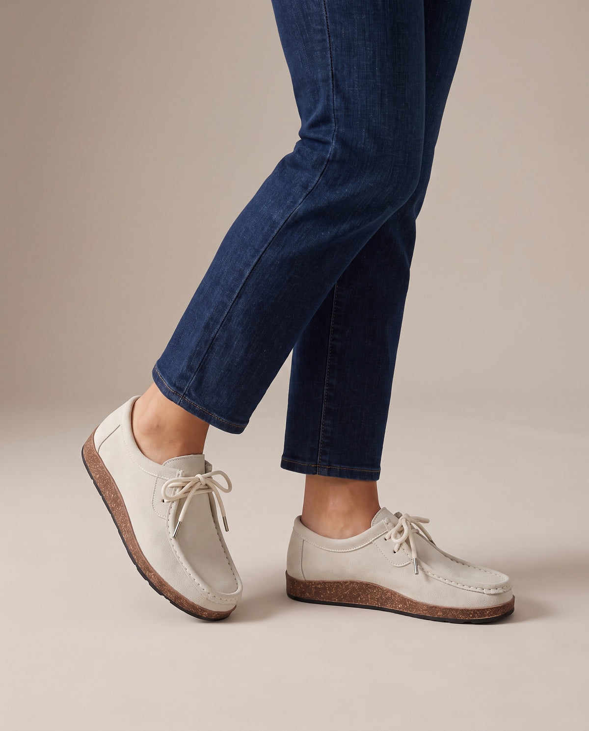 maia-lace-up-moccasin-flats-women-s-cream-suede-look-cork-look-sole-casual-shoes 5