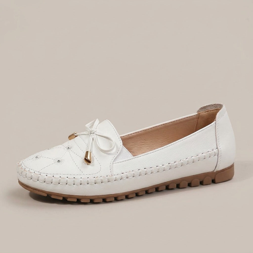 molly-bow-moccasin-loafers-women-s-white-leather-look-embroidered-flat-loafers 2