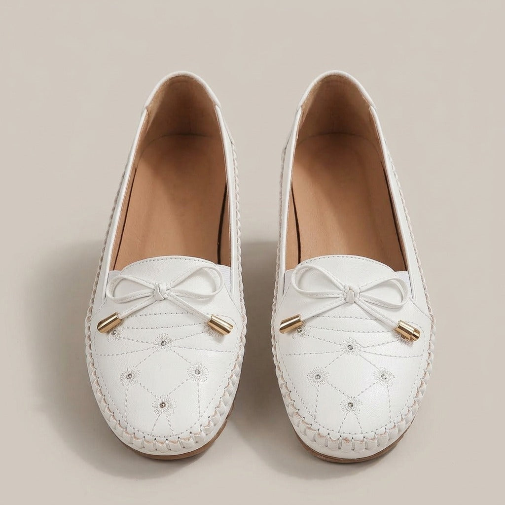 molly-bow-moccasin-loafers-women-s-white-leather-look-embroidered-flat-loafers 3