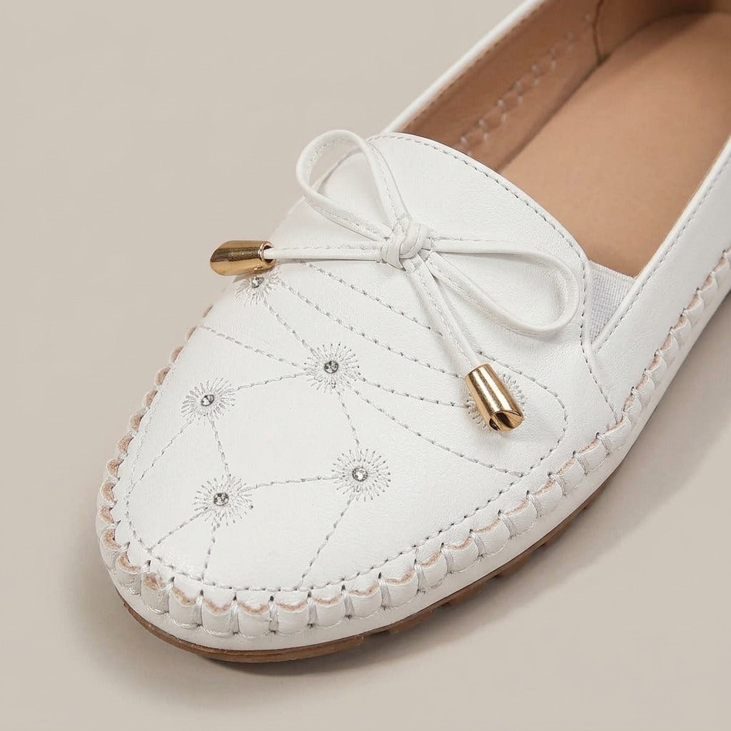 molly-bow-moccasin-loafers-women-s-white-leather-look-embroidered-flat-loafers 4