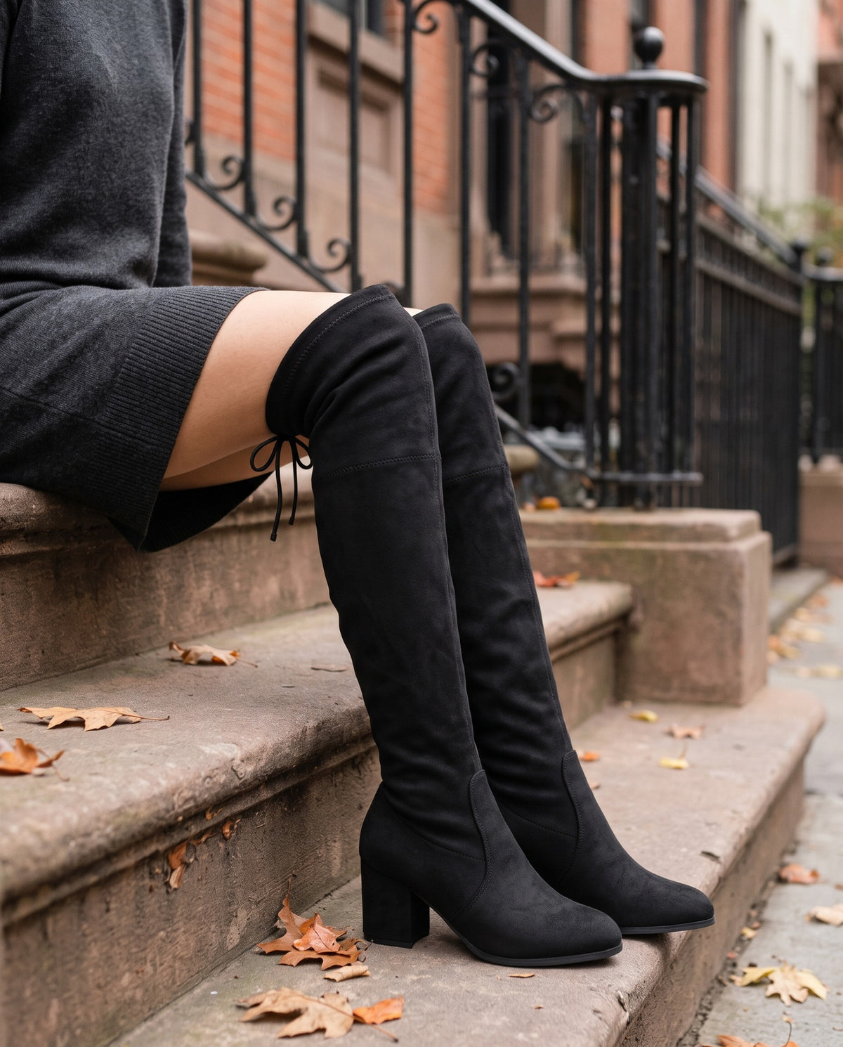 odessa-stretch-over-the-knee-boots-women-s-black-faux-suede-tie-back-block-heel-boots 6