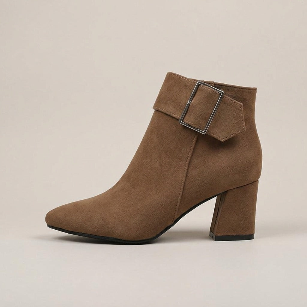 ophelia-buckle-cuff-block-heel-ankle-boots-women-s-camel-suede-look-pointed-toe-booties 2
