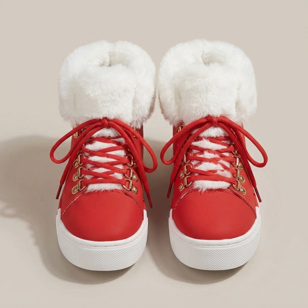 paige-faux-fur-cuff-lace-up-sneaker-boots-women-s-red-platform-winter-boots 3