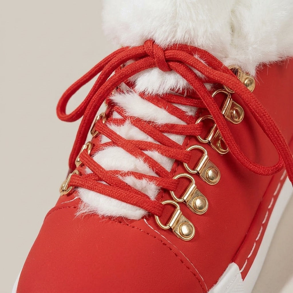 paige-faux-fur-cuff-lace-up-sneaker-boots-women-s-red-platform-winter-boots 4