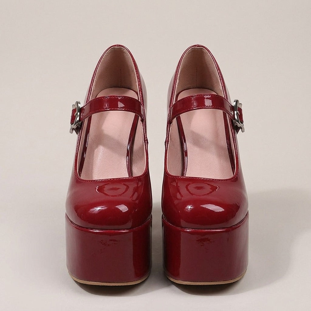 penny-chunky-platform-mary-jane-pumps-women-s-burgundy-patent-look-block-heel-mary-janes 3