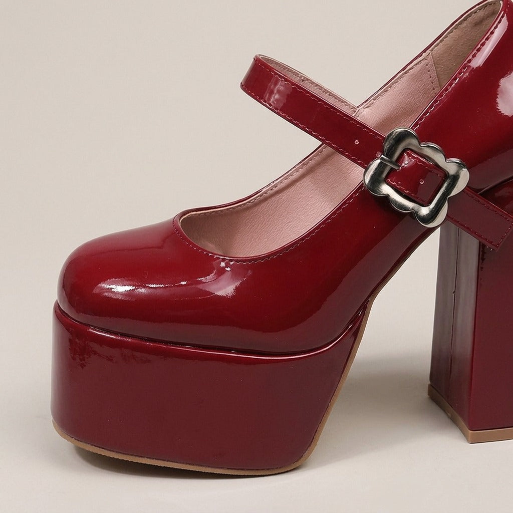 penny-chunky-platform-mary-jane-pumps-women-s-burgundy-patent-look-block-heel-mary-janes 4