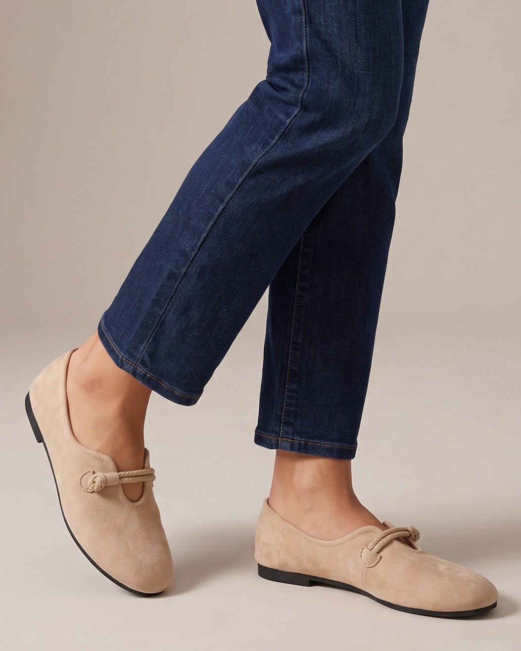sabine-knotted-cord-minimalist-ballet-flats-women-s-beige-suede-look-slip-on-flats 5