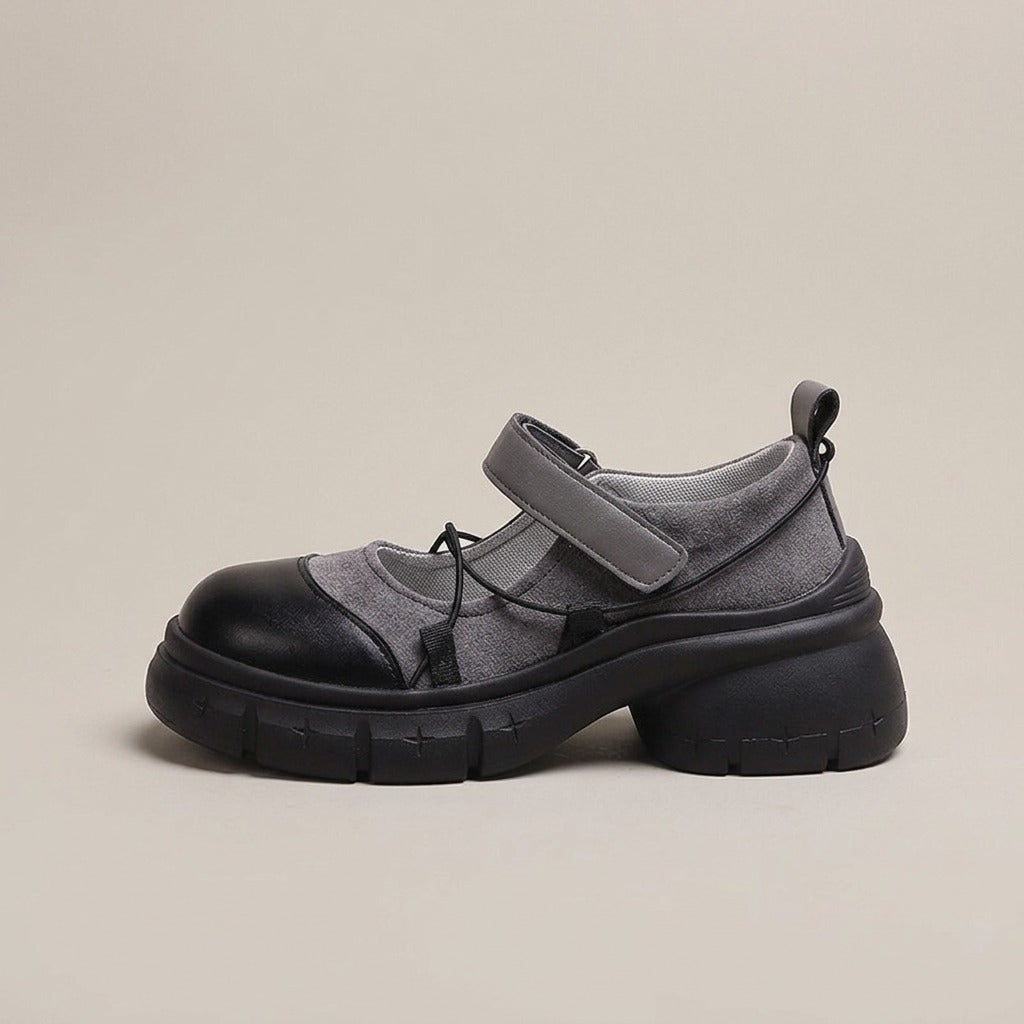 tegan-hook-and-loop-mary-jane-sneakers-women-s-grey-and-black-chunky-lug-sole-sneakers 2